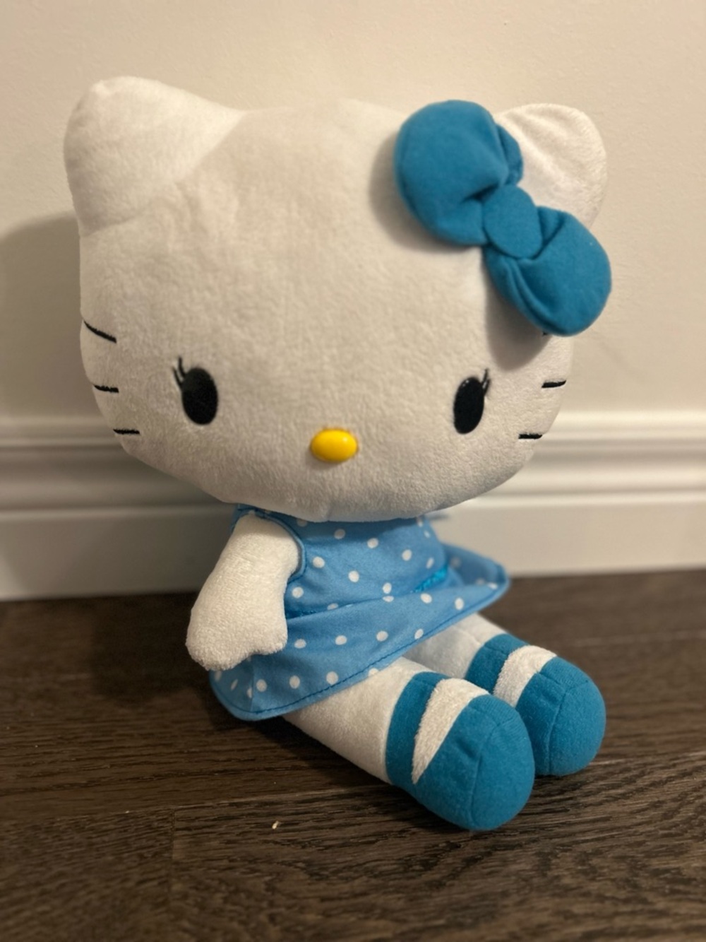 Hello Kitty Blue & White Plush Doll
